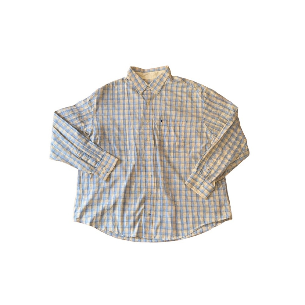 Men's Multicolored Plaid Long Sleeve Button-Down Shirt x IZOD (Size 2XL)